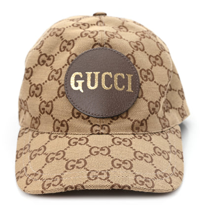 Gucci Monogram Textured Dollar Calfskin Zeno Baseball Hat XL Beige 3 of 10