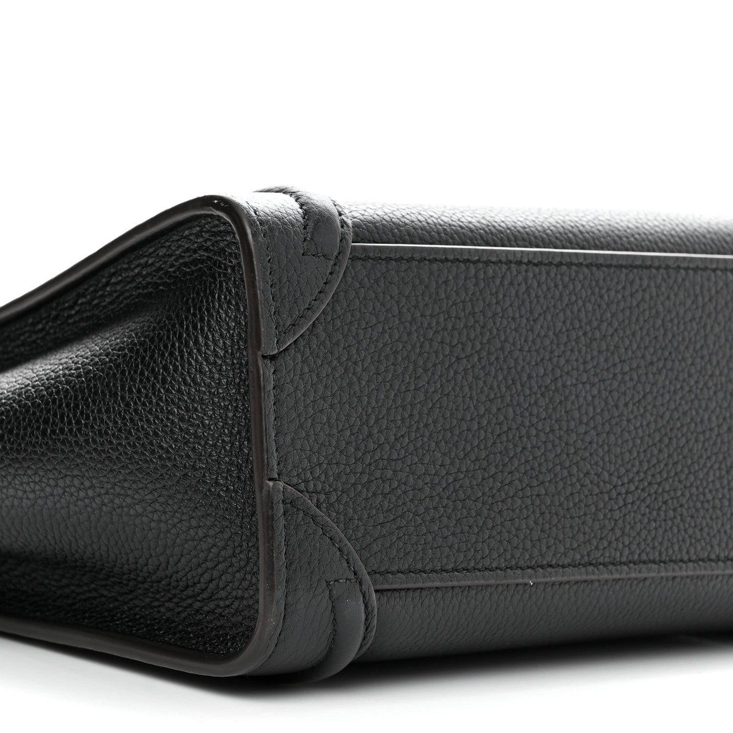 Celine Drummed Calfskin Nano Luggage Black 8 of 13