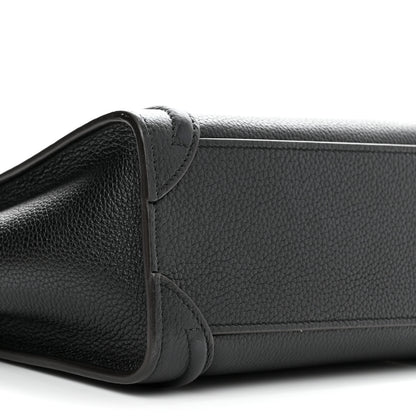 Celine Drummed Calfskin Nano Luggage Black 8 of 13