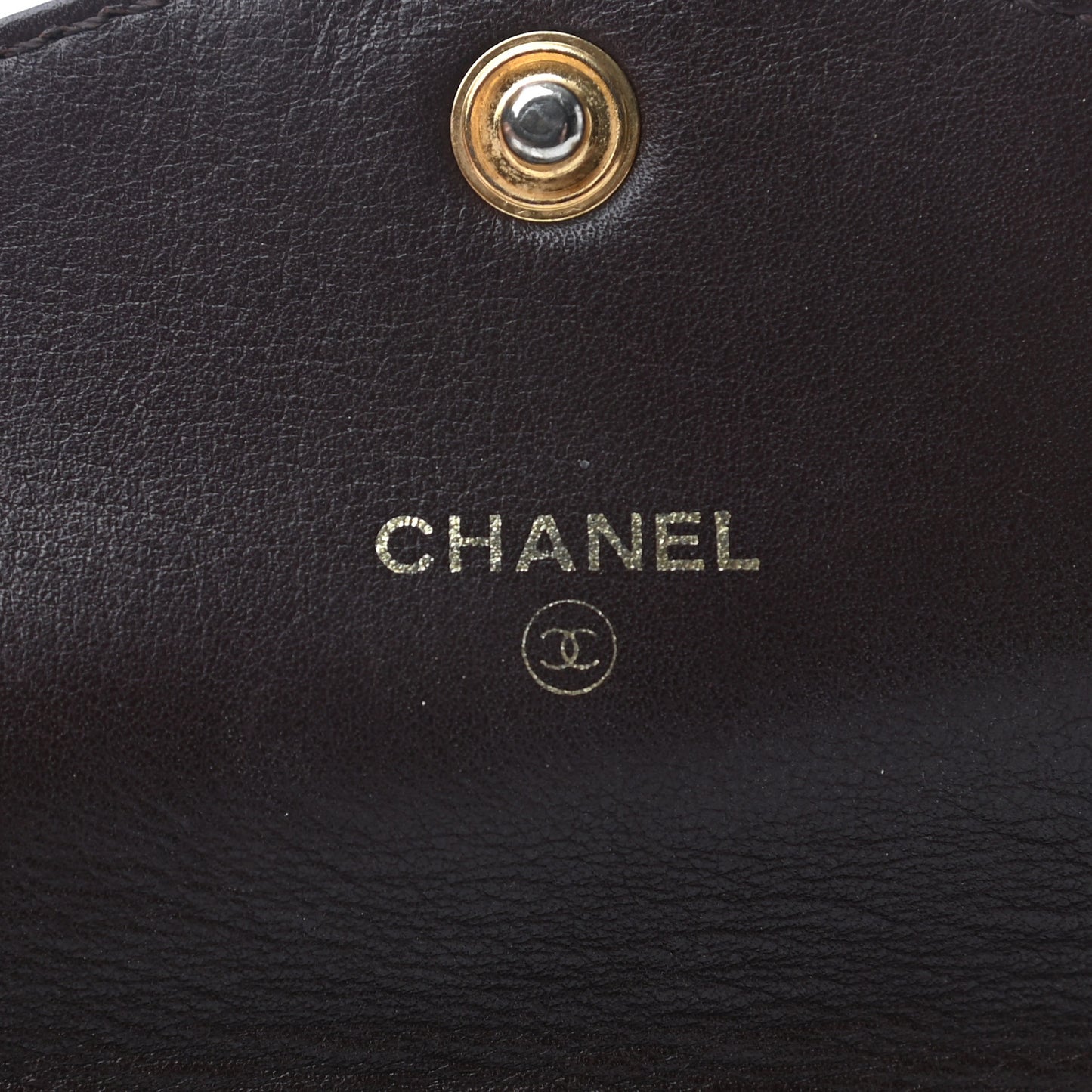 Lambskin CC Clutch Wallet Brown