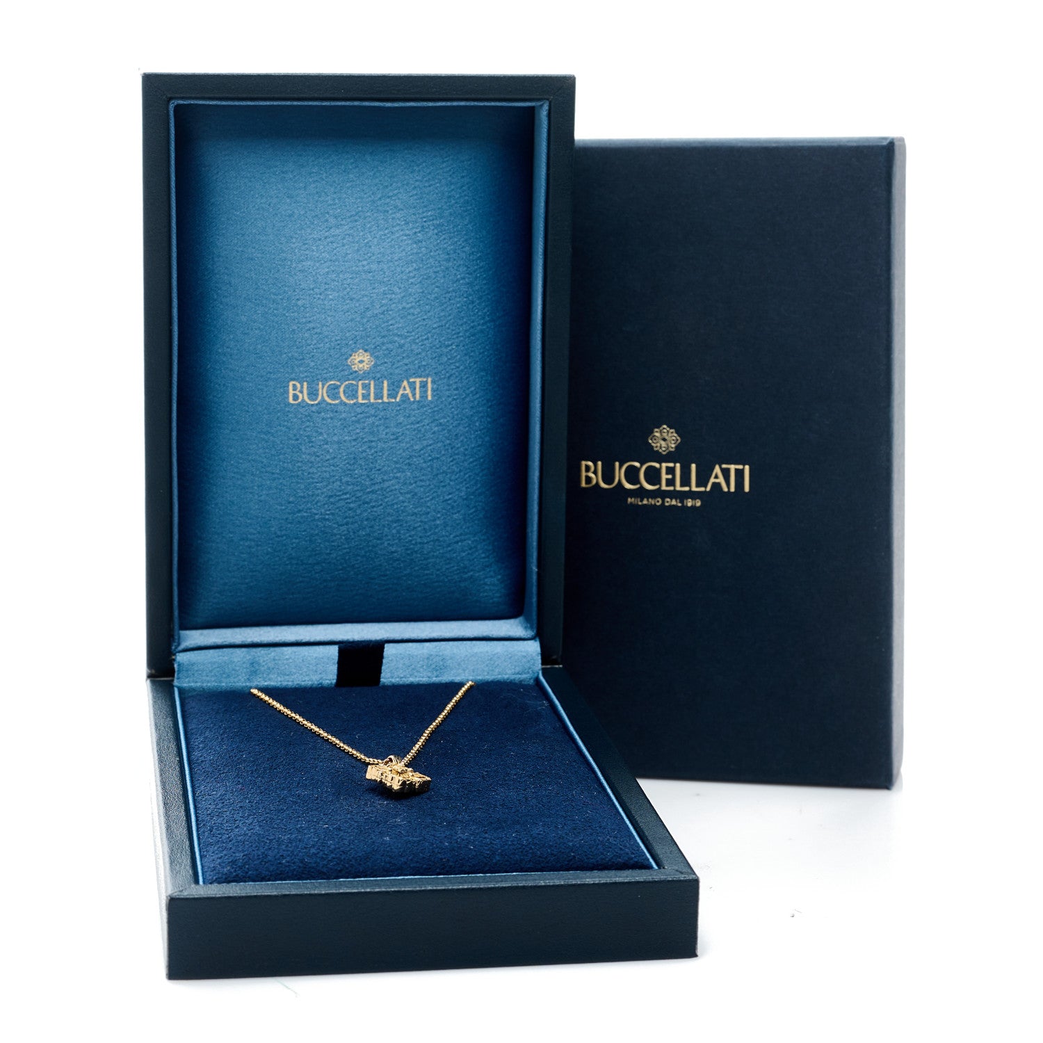 Buccellati 18K Yellow Gold Mother of Pearl Small Opera Tulle Pendant Necklace 7 of 7