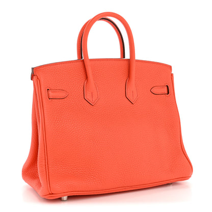 Hermes Togo Birkin 25 Orange Poppy 3 of 11
