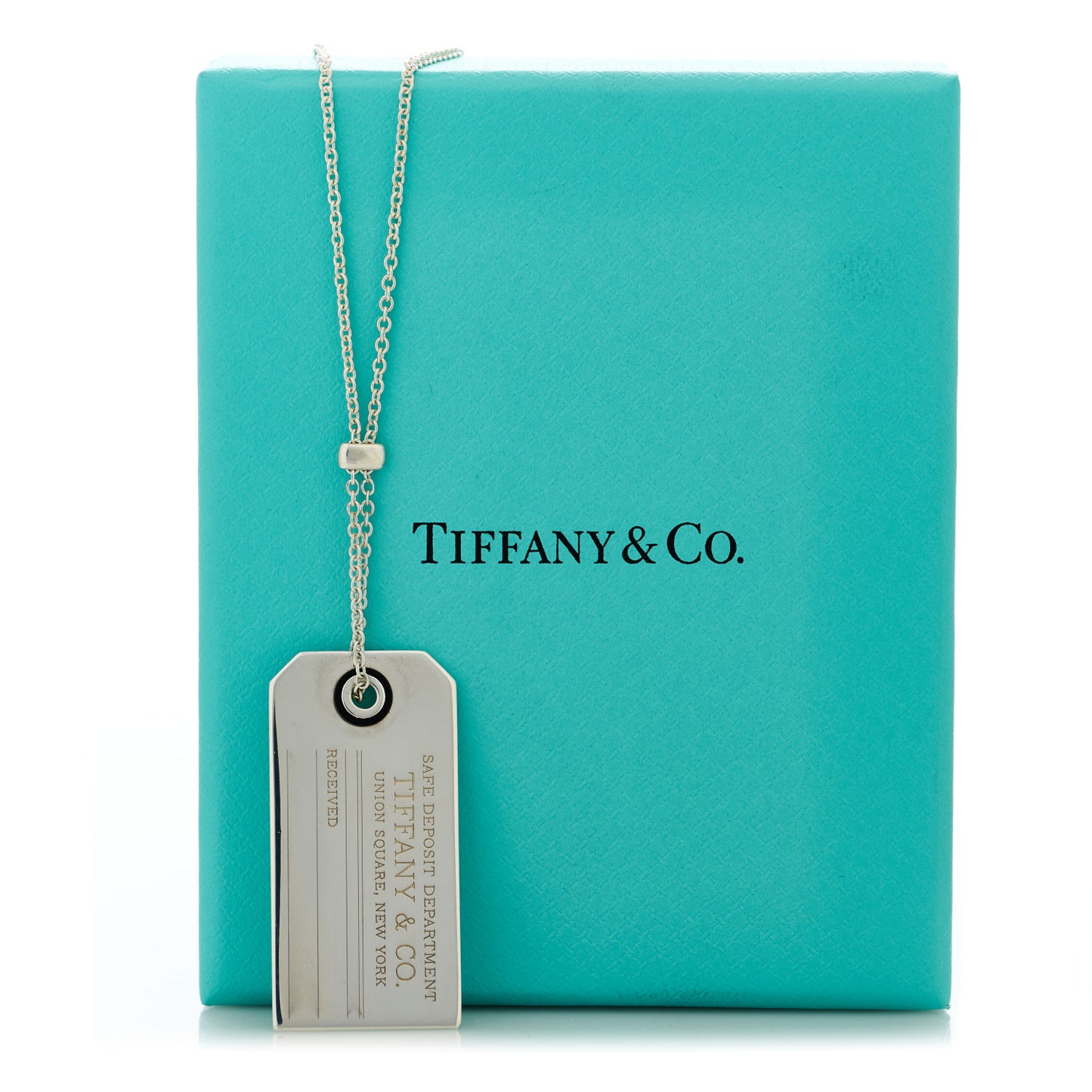 Sterling Silver Black Onyx Price Tag Pendant Necklace