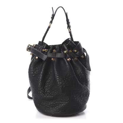 Alexander Wang Pebbled Lambskin Diego Bucket Black Antique Brass Hardware 1 of 7