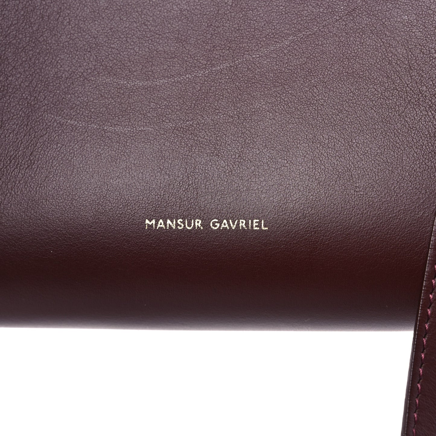 Calfskin Mini Bucket Bag Burgundy