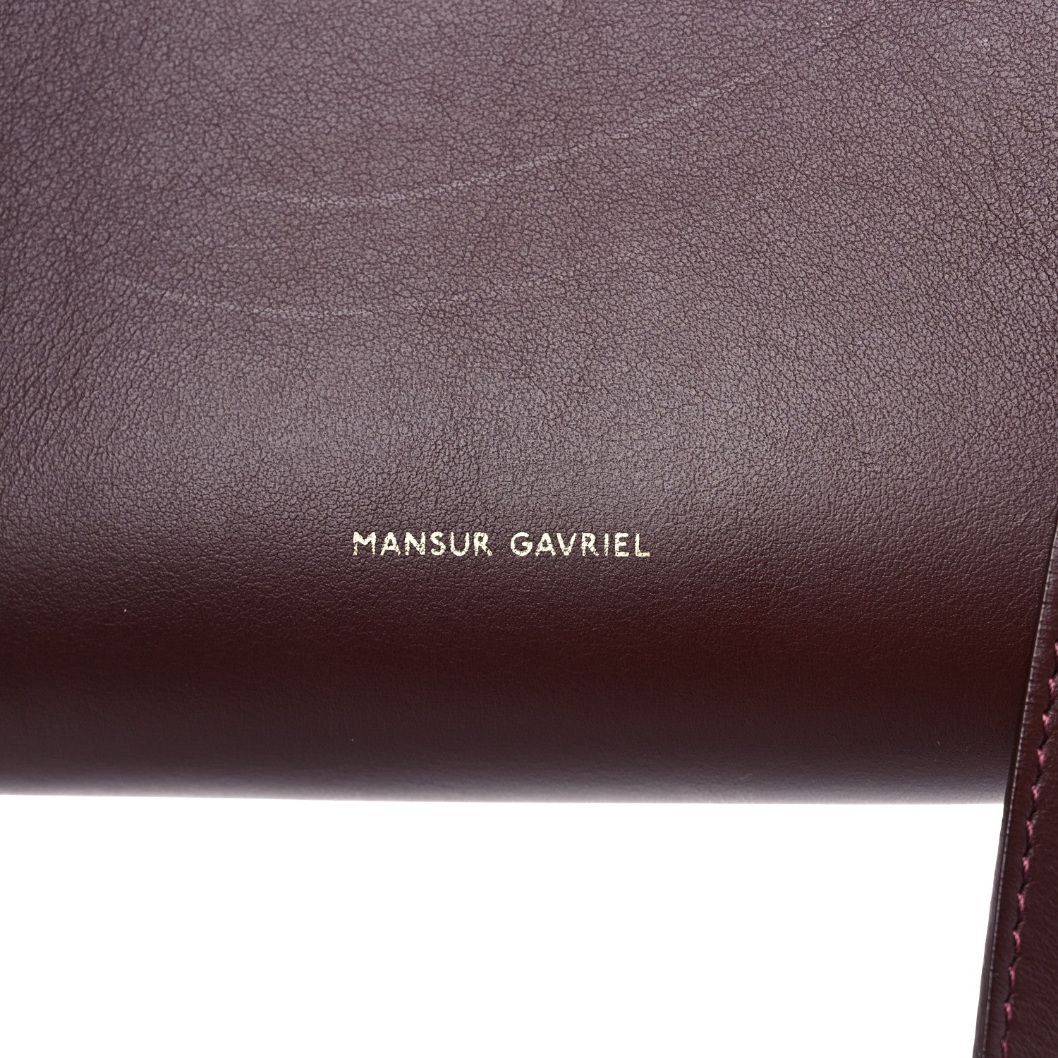 Mansur Gavriel Calfskin Mini Bucket Bag Burgundy 7 of 12