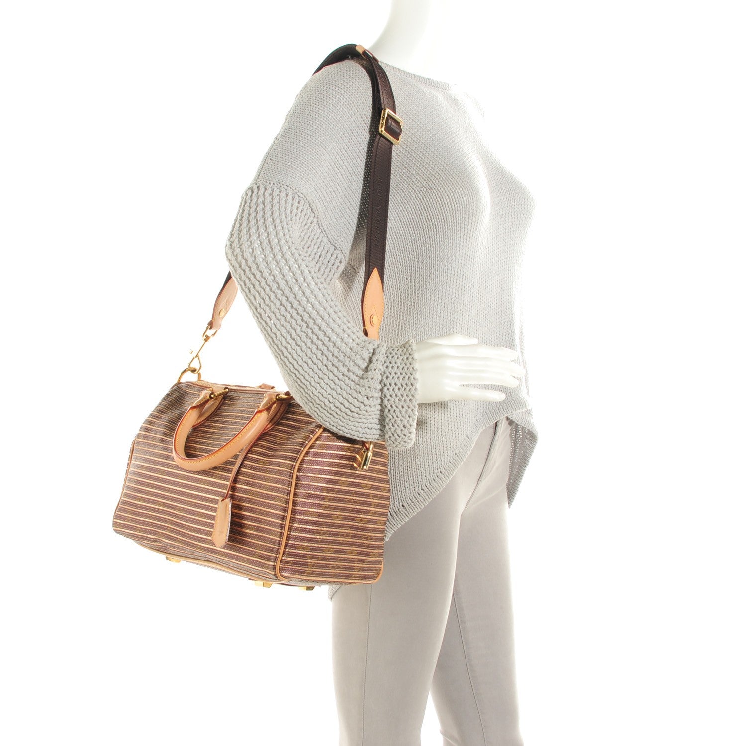 Louis Vuitton Monogram Eden Speedy Peach Peach 2 of 8