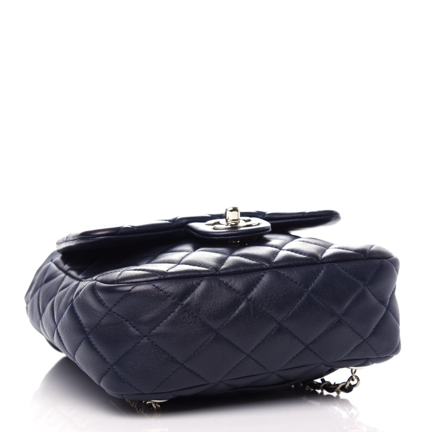 Lambskin Quilted Small in Seoul Backpack Navy
