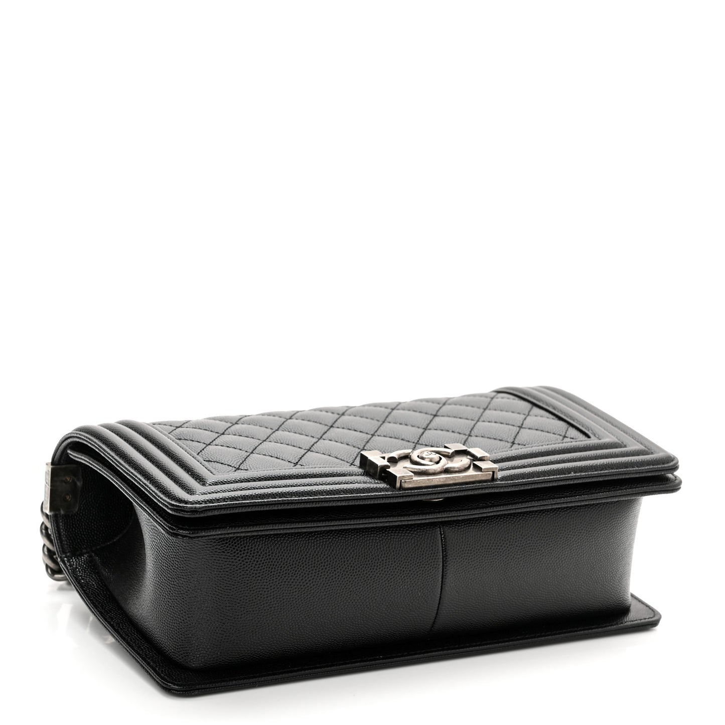 Caviar Quilted Medium Boy Flap Black