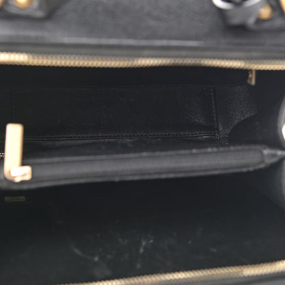 Chanel Caviar Quilted Medium CC Filigree Vanity Case Black 5 of 13