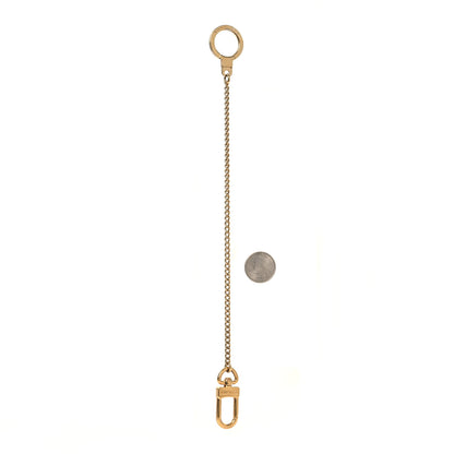 Louis Vuitton Metal Pochette Extender Key Ring Chain Gold 2 of 3
