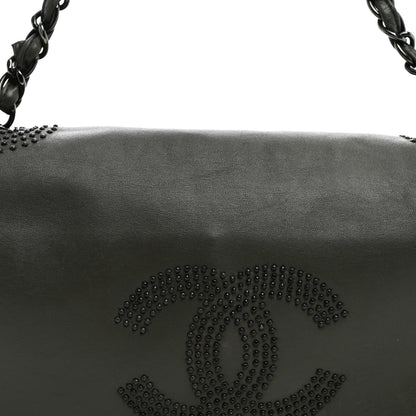 Chanel Lambskin Studded CC East West Flap Grey 8 of 11