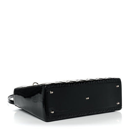 Christian Dior Patent Cannage Large Lady Dior Black 3 of 11