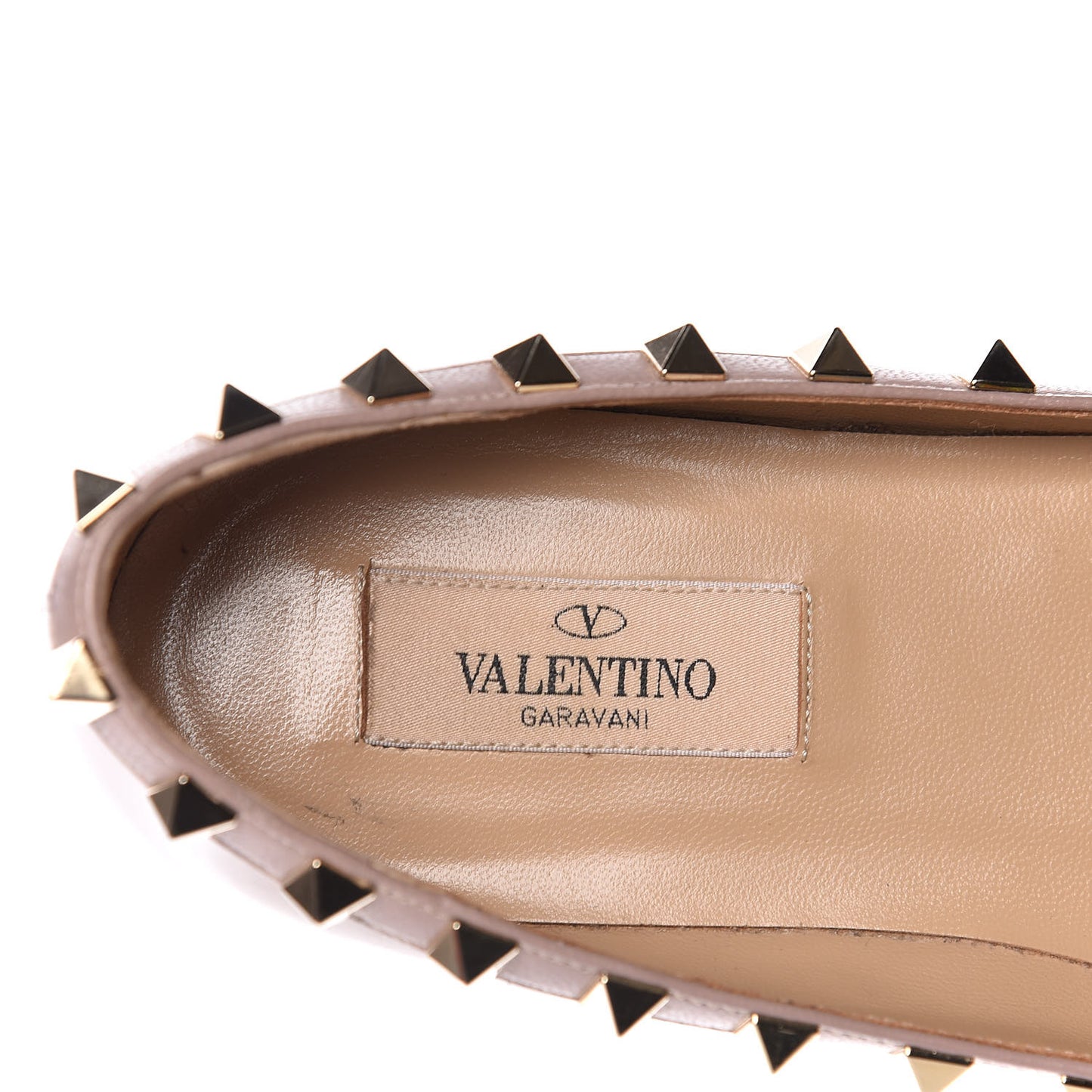 Patent Rockstud Ballerina Flats 37.5 Poudre