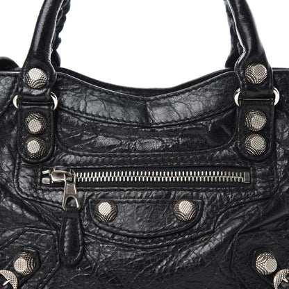 Balenciaga Agneau Giant 12 Silver Hardware Mini City Black 11 of 11