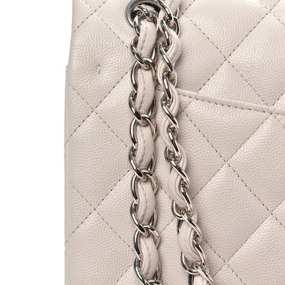Chanel Caviar Quilted Jumbo Double Flap Ivory 13 of 14