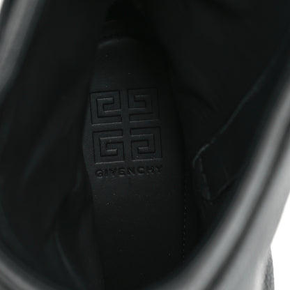 Givenchy Grained Calfskin Shark Lock Biker Ankle Boots 39 Black 7 of 8