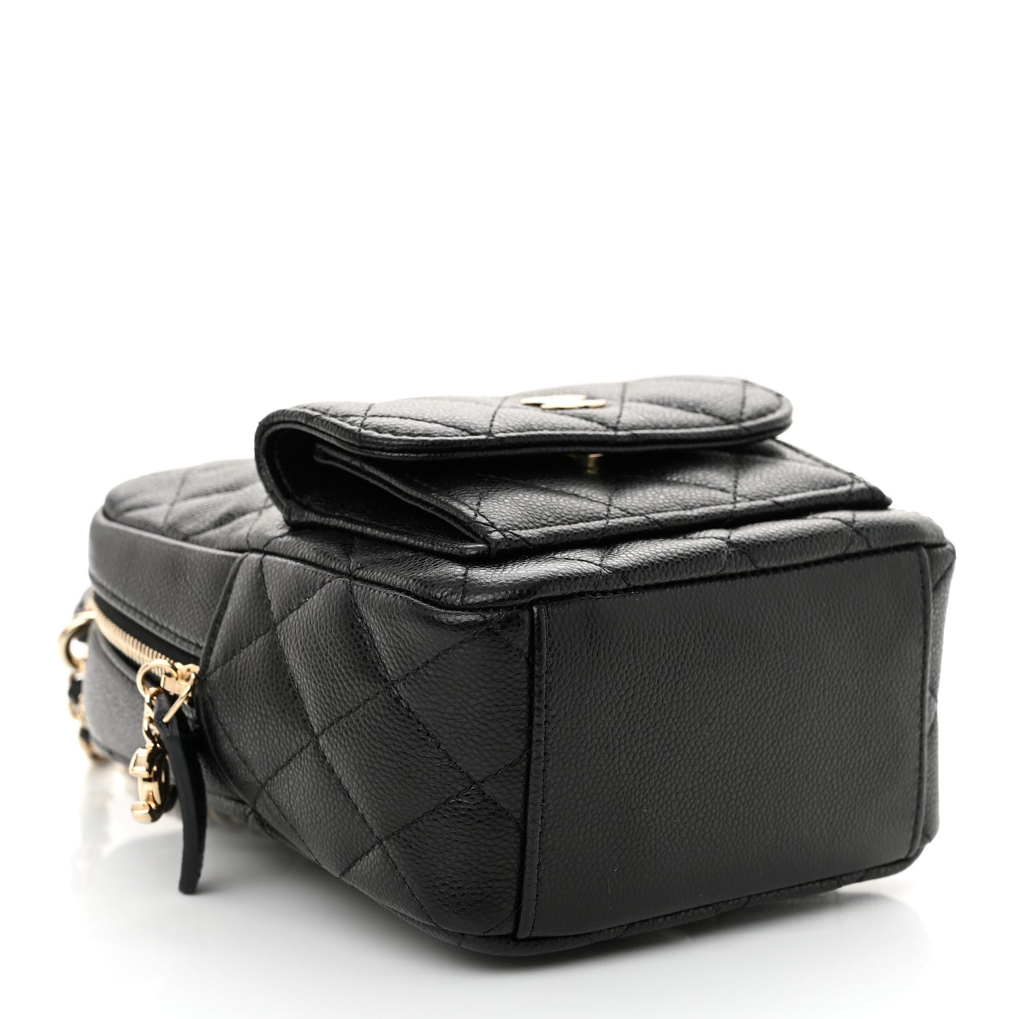 Caviar Quilted CC Mini Classic Backpack Black