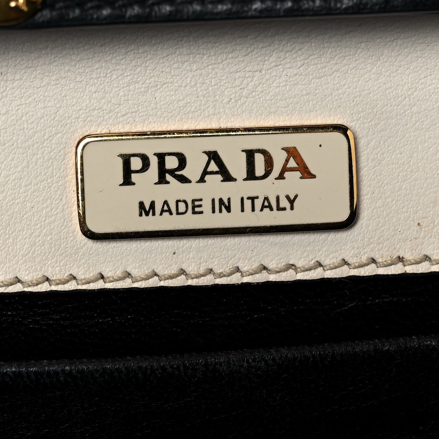 Prada City Calf Saffiano Astrology Cahier Bag Talco Black 5 of 7