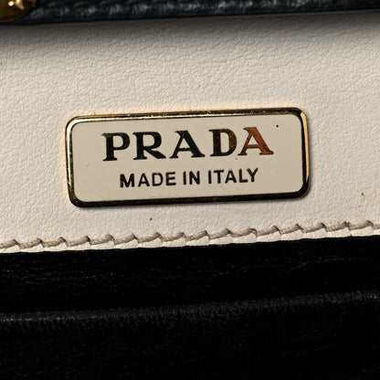 Prada City Calf Saffiano Astrology Cahier Bag Talco Black 5 of 7