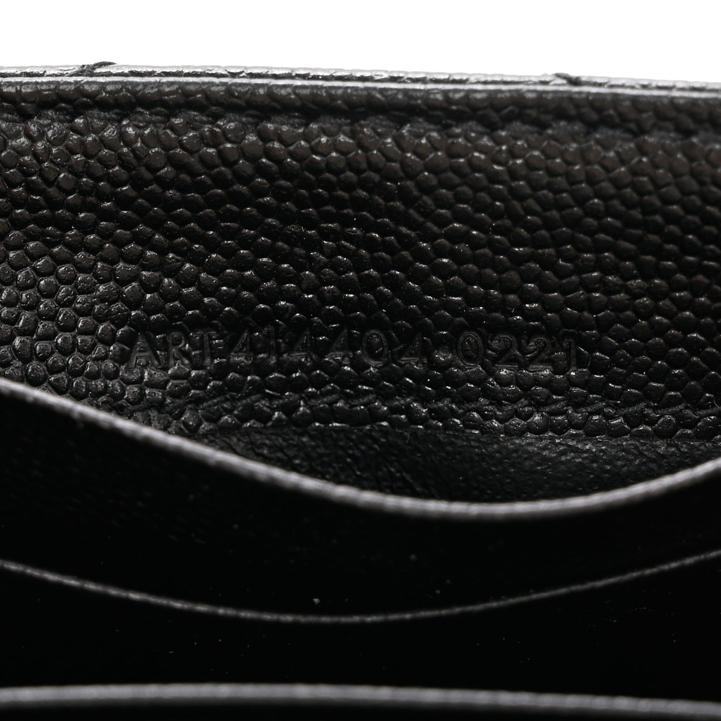 Grain De Poudre Matelasse Chevron Small Monogram Envelope Wallet Black