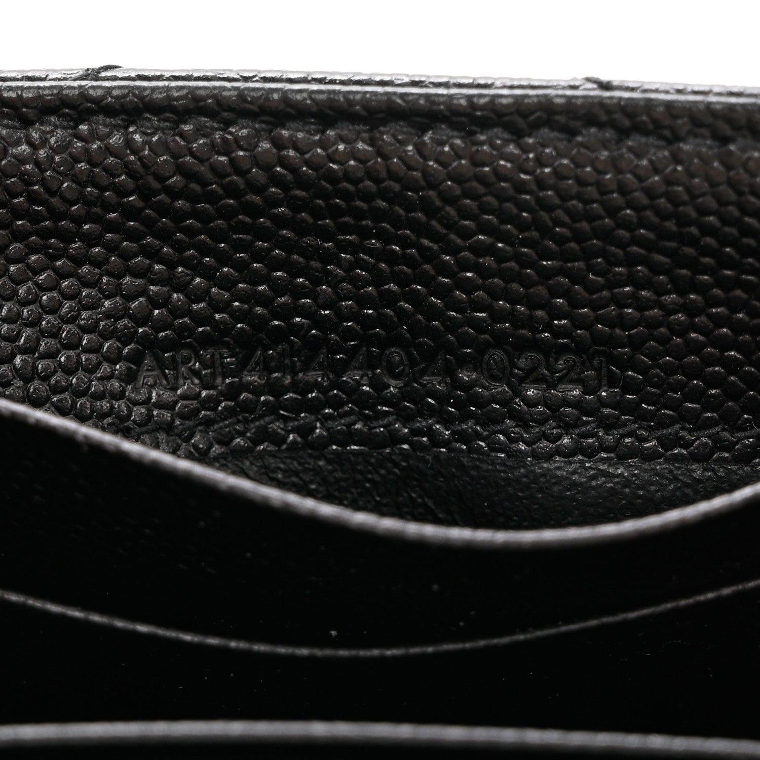 Saint Laurent Grain De Poudre Matelasse Chevron Small Monogram Envelope Wallet Black 7 of 8
