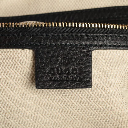 Gucci Pebbled Calfskin Small Soho Shoulder Bag Black 5 of 7