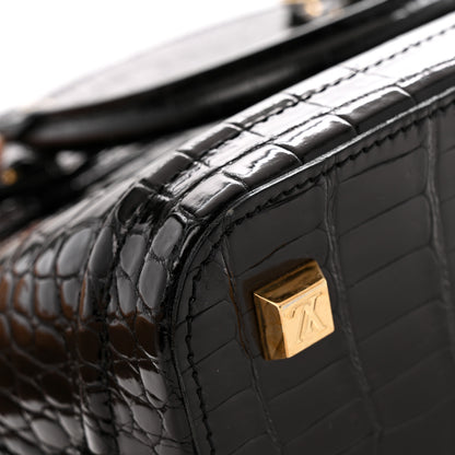 Louis Vuitton Crocodile Lockit PM Black 10 of 13