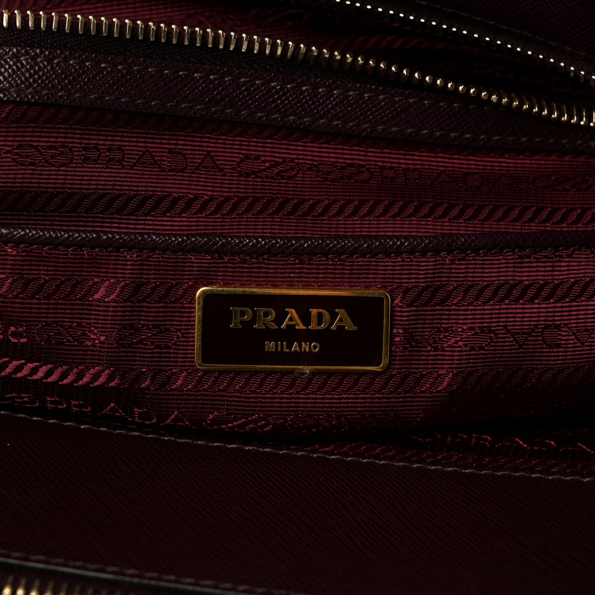 Prada Saffiano Lux Extra Large Galleria Double Zip Tote Granato 6 of 11