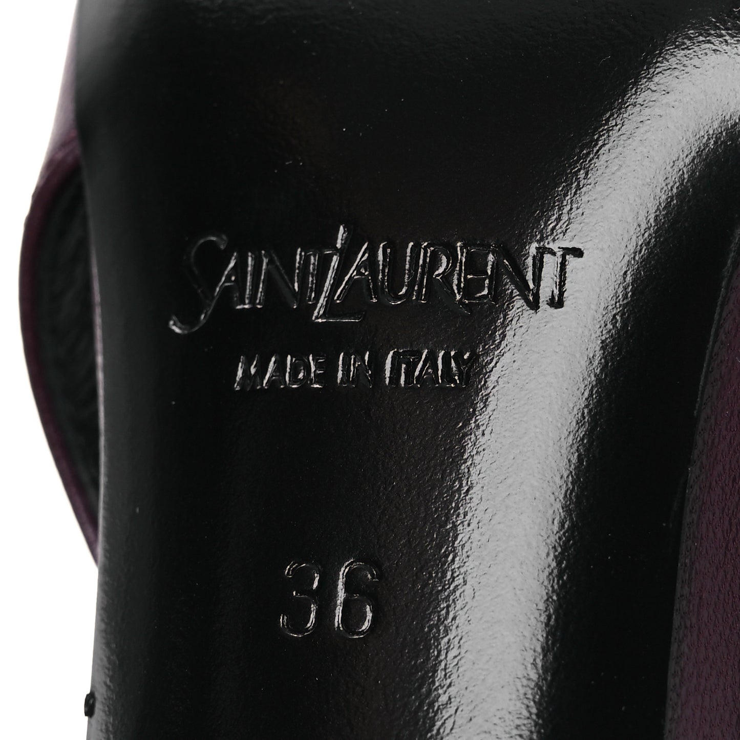 Nappa Babylone Breteuil Slingback Pumps 36 Bordeaux