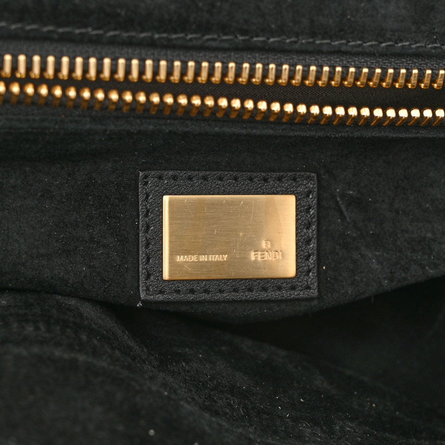 Goatskin Large Peekaboo Iconic Satchel Black
