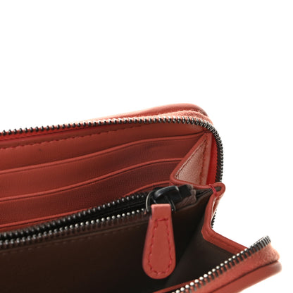Bottega Veneta Nappa Intrecciato Zip Around Wallet Pompei 9 of 10
