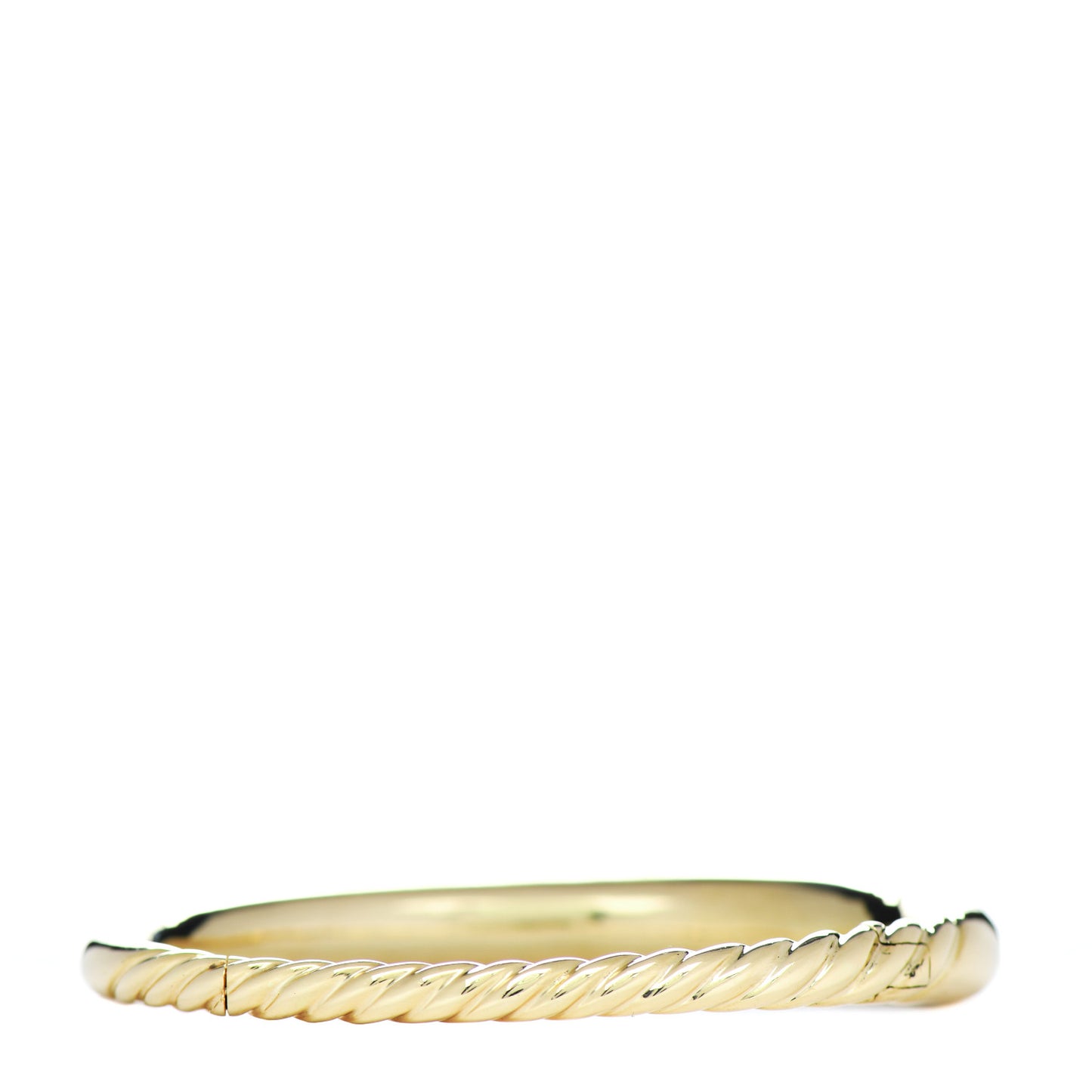 18K Yellow Gold 9.5mm Pure Form Smooth Bracelet