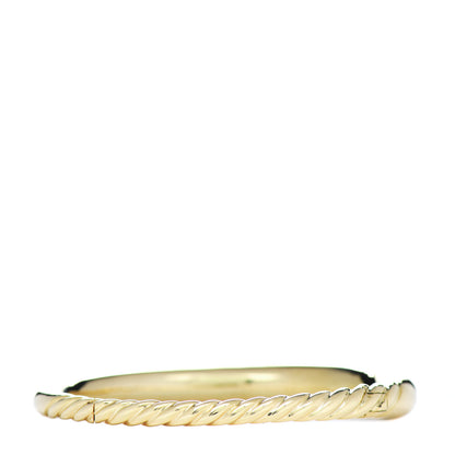 David Yurman 18K Yellow Gold 9.5mm Pure Form Smooth Bracelet 3 of 4