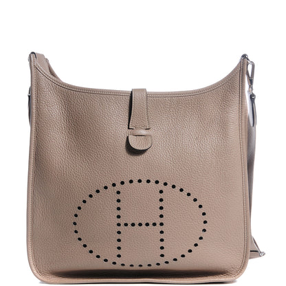 Hermes Taurillon Clemence Evelyne III GM Gris Tourterelle 1 of 15