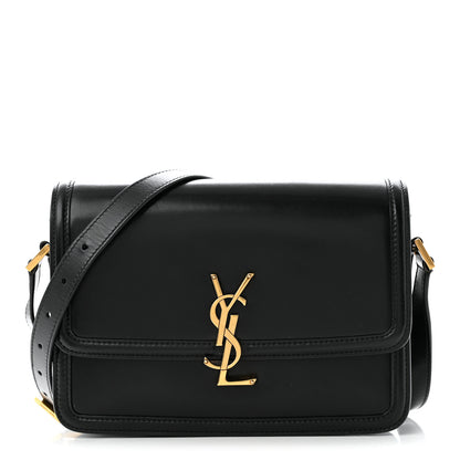 Saint Laurent Smooth Calfskin Small Solferino Satchel Black 1 of 12
