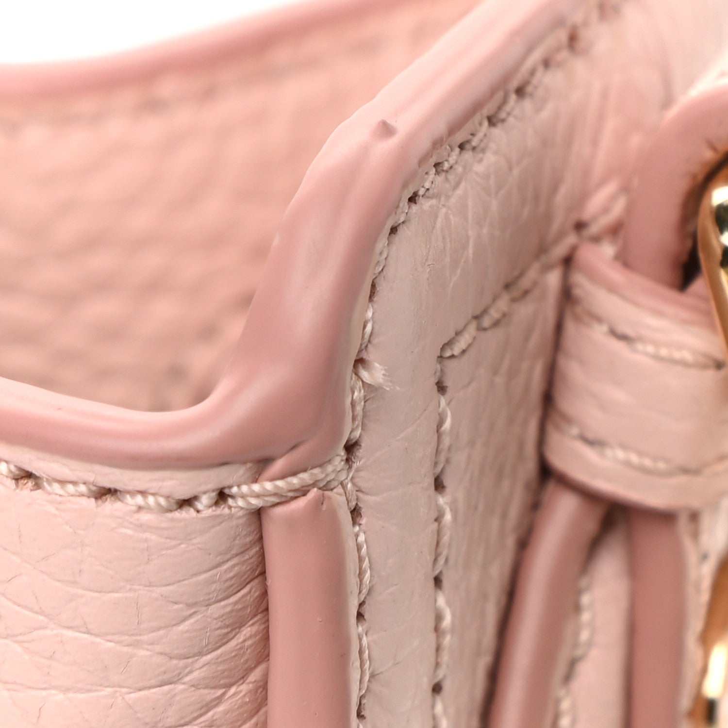 Marc Jacobs Grained Calfskin Mini Bucket Bag Peach Whip 12 of 13