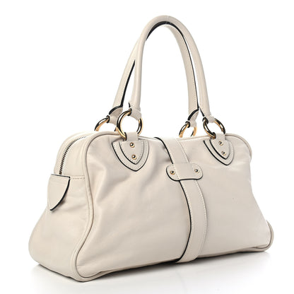 Marc Jacobs Calfskin Venetia Satchel White 2 of 5