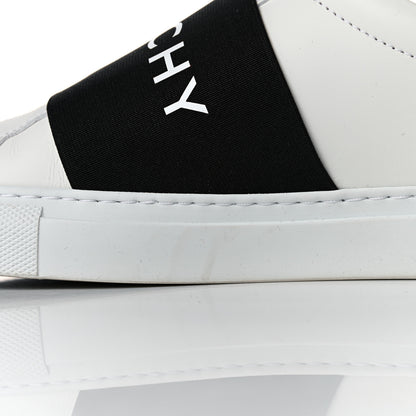 Givenchy Calfskin Band Logo Womens Urban Street Sneakers 40 White Black 8 of 9
