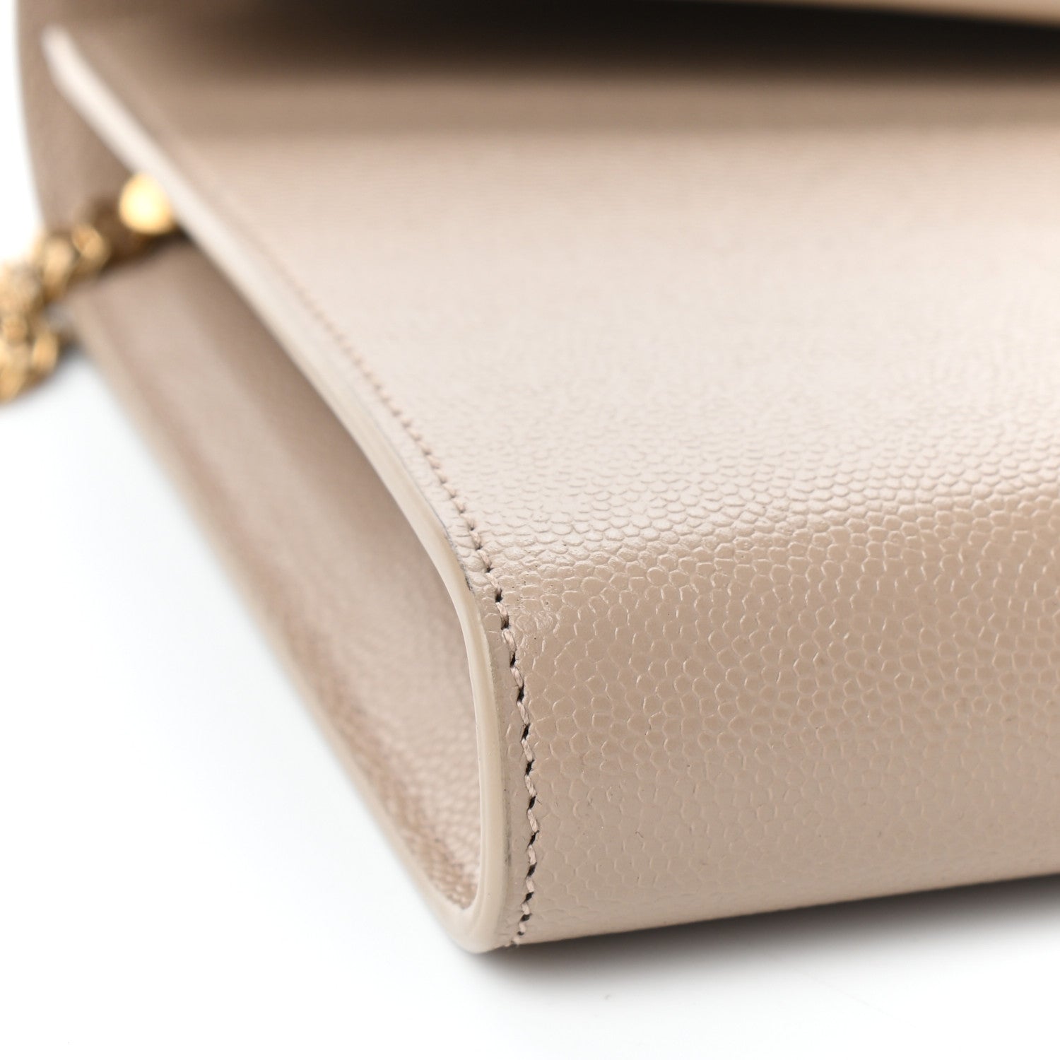Saint Laurent Grain De Poudre Monogram Cassandra Clasp Bag Beige 7 of 8