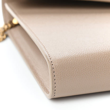 Saint Laurent Grain De Poudre Monogram Cassandra Clasp Bag Beige 7 of 8