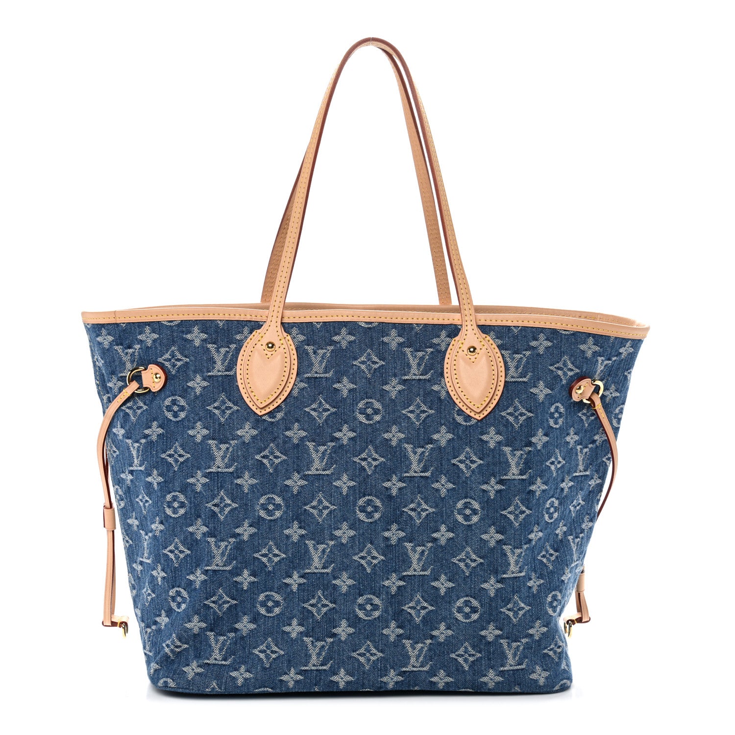 Louis Vuitton Monogram Denim Neo Neverfull MM Blue 1 of 9