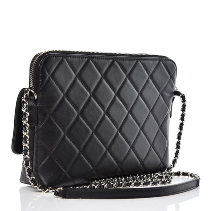 Chanel Calfskin Quilted Crossbody Bag Black 3 of 9