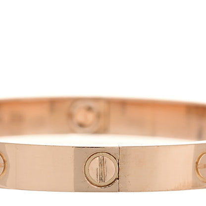 Cartier 18K Pink Gold LOVE Bracelet 17 4 of 8