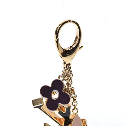 Louis Vuitton Fleur De Monogram Bag Charm Dore 4 of 5