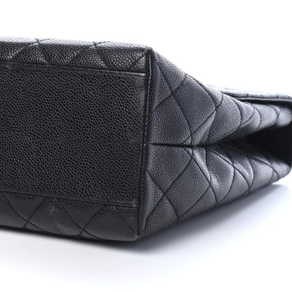 Chanel Caviar Quilted Jumbo Kelly Flap Black 9 of 10