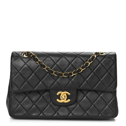 Chanel Lambskin Quilted Small Double Flap Black 1 of 12