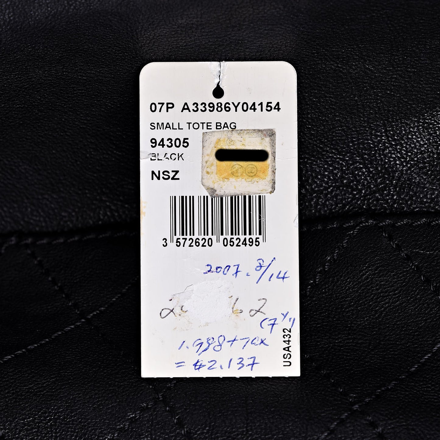 Calfskin Baby Coco Cabas Black