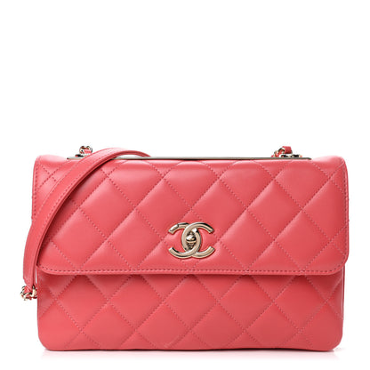 Chanel Lambskin Quilted Medium Trendy CC Flap Coral 1 of 5