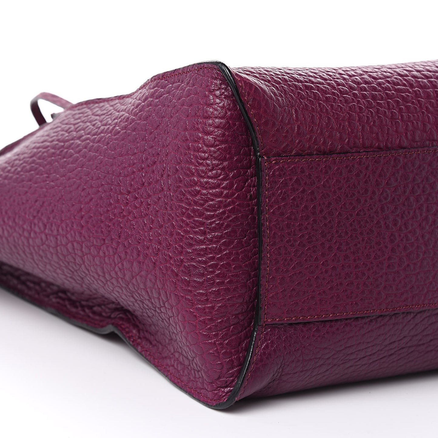 Heritage Grain Medium Woodbury Tote Damson Magenta